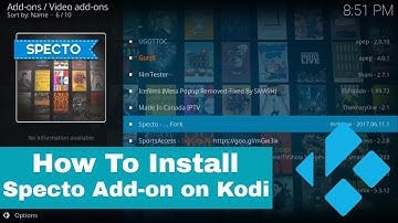Install Specto on Kodi (Movies/TV Shows/Channels)