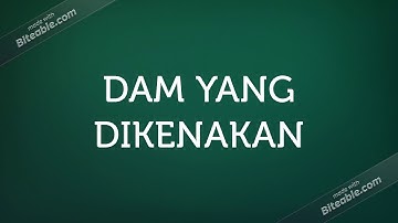 sambungan larangan ihram dan dam