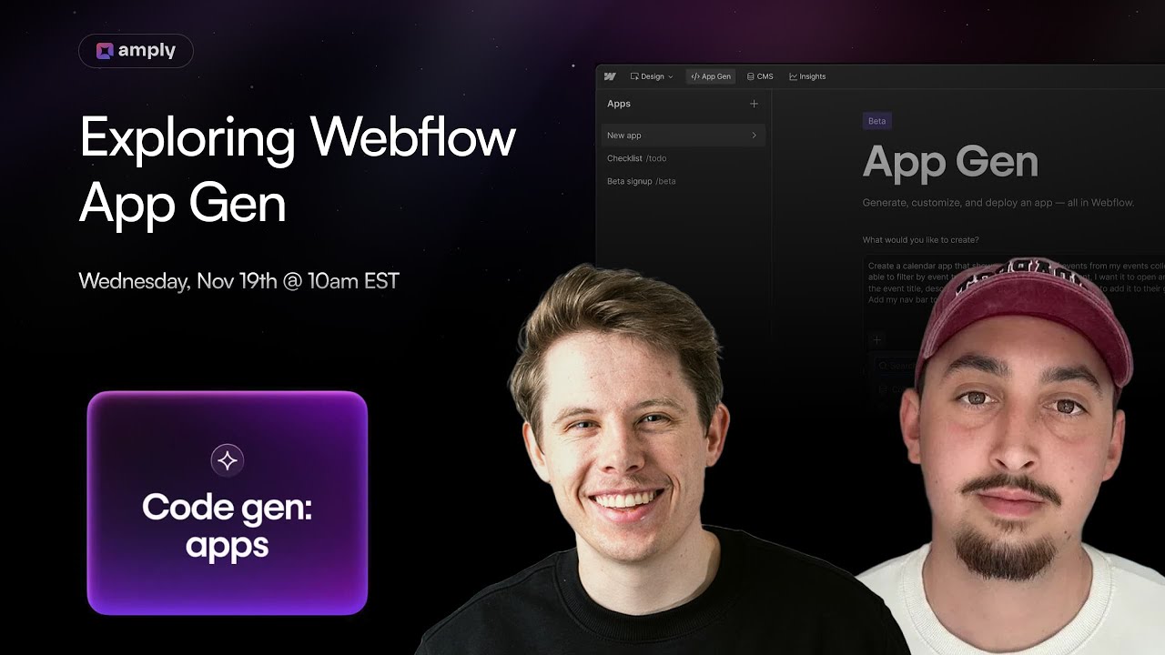 Exlploring Webflow App Gen