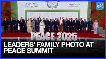 Trump, Shehbaz And Other World Leaders Pose For Family Photo at Gaza Peace Summit |Dawn News English