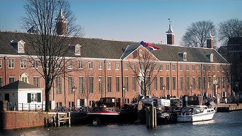 Large Classical Building Next To Harbour | Stock Footage - Videohive