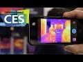 Flir One, The First Thermal Imaging Device for iPhone, CES 2014