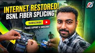 BSNL Optical Fiber Splicing Work at Raniganj | Complete Process