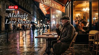 Velvet Rain in Saint-Germain 🌧️ Romantic French Jazz Café Live | Midnight Paris Chanson Playlist screenshot 5