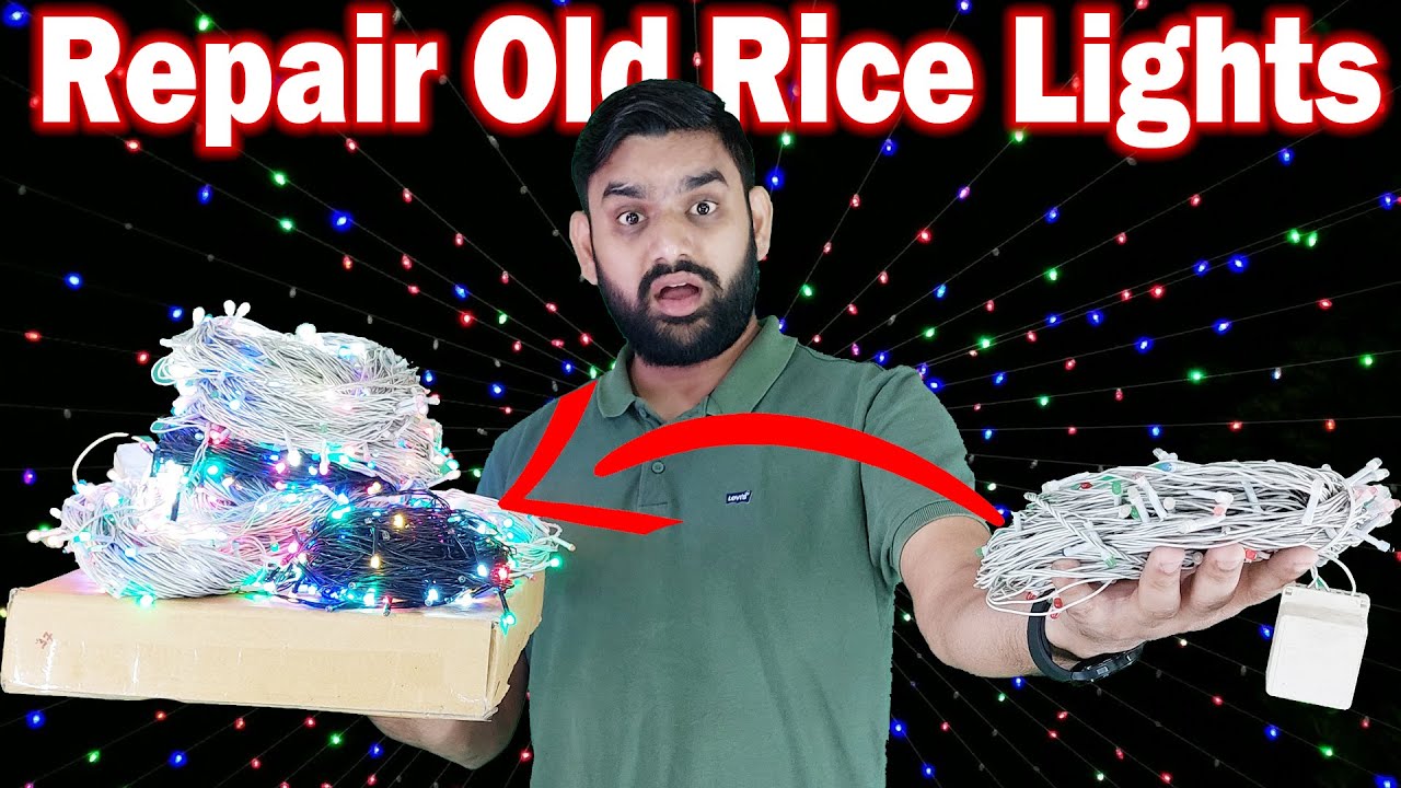 Repair Old Rice Lights At Home Diwali light decoration outside home