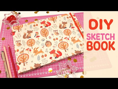 DIY Caderno de Desenho com Capa Dura e Argolas Articuladas