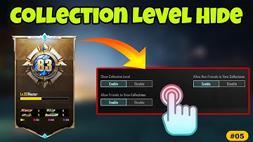 How to hide collection level in bgmi | Collection level kese badhaye | Collection Level Hide Part-5