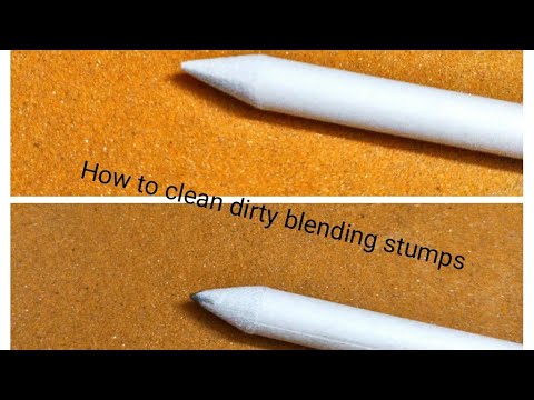 How to clean Dirty Blending Stumps - YouTube