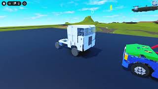 Crash physics test on my truck in roblox plane crazy.