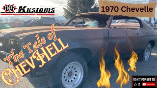 The Tale of ChevHell - The car that was burnt in a fit of rage and left for dead.