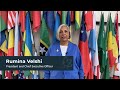 President Rumina Velshi at the 66th IAEA General Conference