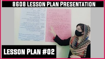 Lesson Plan Presentation #2 | Sufi Azam | 8608 Presentation