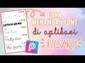 CARA MENAMBAH FONT DI APLIKASI PICSART | It's Mita