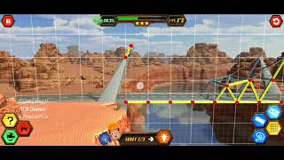 Bridge Construction Level 17 || Bridge Construction Level 17 Complete with 3 Star Excellent