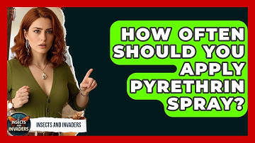 How Often Should You Apply Pyrethrin Spray? - Insects and Invaders