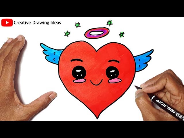 25 Cute Easy Heart Drawing Ideas - The Clever Heart