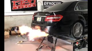 W212 E63 AMG Dyno - PUMP GAS vs RACE GAS Additive - M157 BITURBO