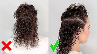 How to Section Curly Hair when Styling for Beginners  Prevent frizz, tangles, snags