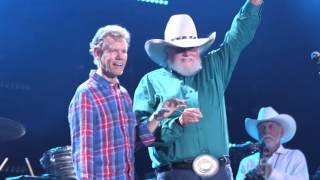 Celebrity Charlie Daniels Escorts Randy Travis on Stage at CMA Fest Profile