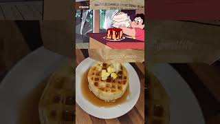 A Together Breakfast Worth Sharing! #shorts #waffles #morningfood #stevenuniverse