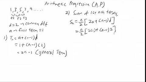 JC H2 Math Arithmetic Progression / Geometric Progression (Part 1)