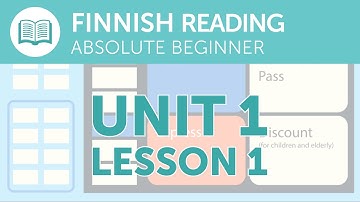 Finnish Reading Practice for Absolute Beginners - Buying a Train Ticket