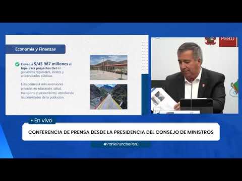 PCM: Aumentan topes para obras por impuestos de municipios, regiones y universidades.
