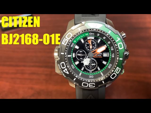 Citizen Promaster Aqualand Diver\'s Depth Meter Watch BJ2168-01E - YouTube