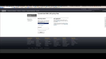 WebSphere 8 5 5 install Java unrestricted SDK policy files