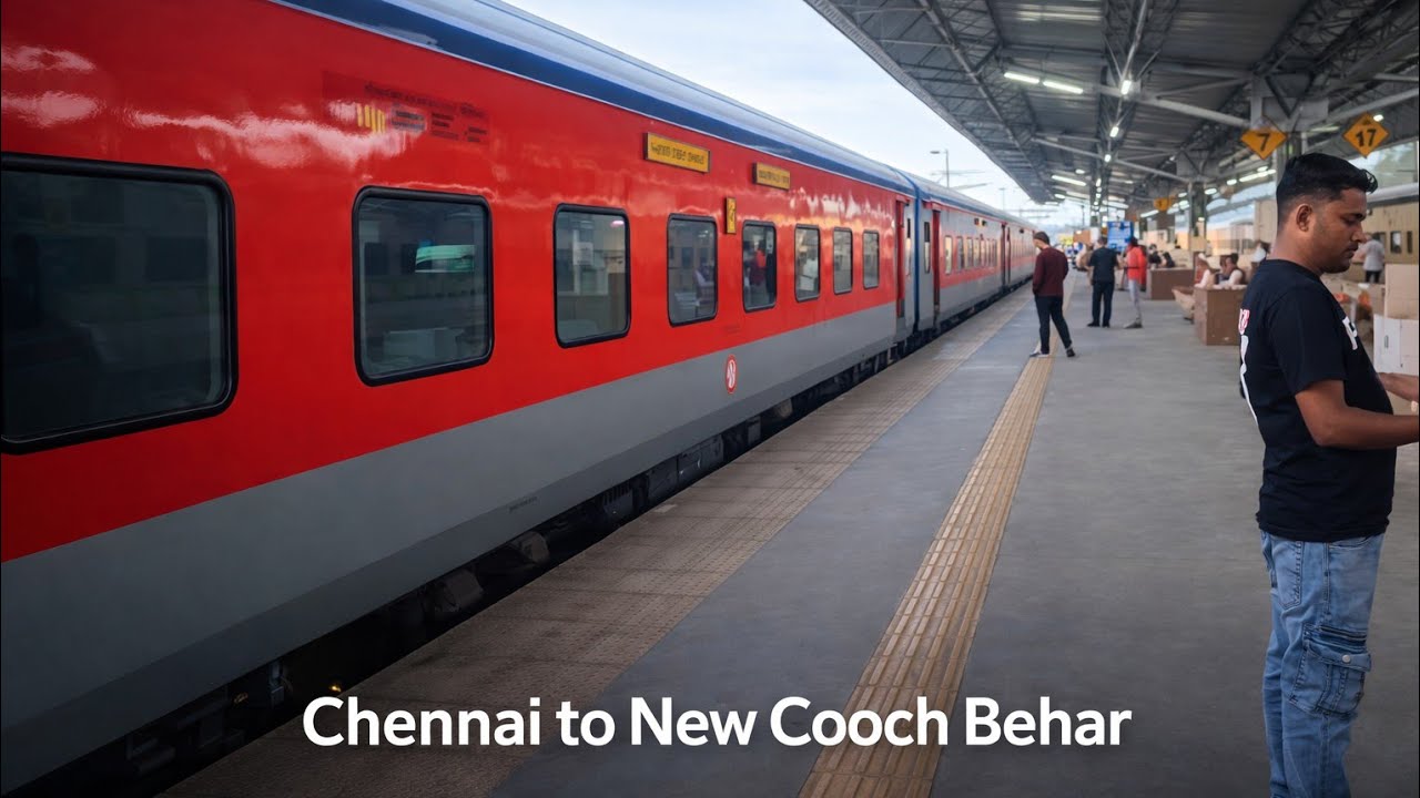 ২৪০০ KM পথ আর এক বুক স্মৃতি... 🚂 চেন্নাই থেকে নিউ কোচবিহার এক দীর্ঘ সফর। Chennai to New Cooch Behar