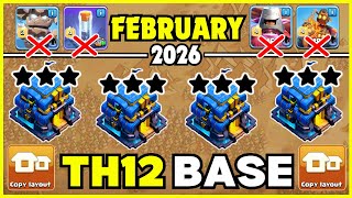 ( TOP 10 ) BEST TH12 CWL BASE WITH LINK 2026 || TH12 WAR BASE LINK 2026 || TH12 BASE CLASH OF CLANS