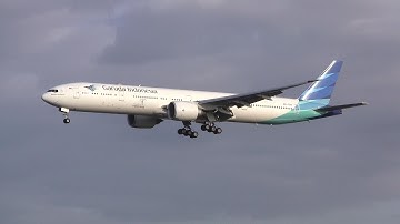 Garuda Indonesia ► Boeing 777-300 ► Landing ✈ Amsterdam Airport Schiphol