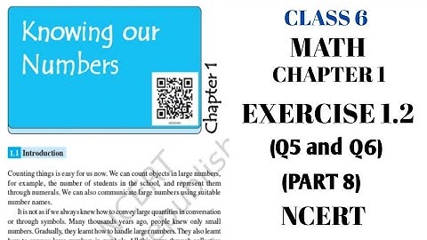 NCERT class 6 math chapter 1 | knowing our numbers | exercise1.2 Q.5 AND Q.6 | (PART8) @NKS CLASSES