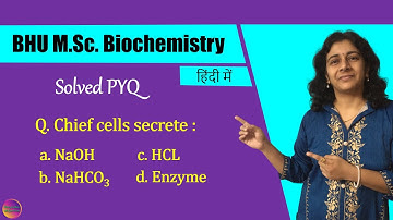 BHU M.Sc. Biochemistry | Solved PYQ | Solving Questions with Gauri ma’am