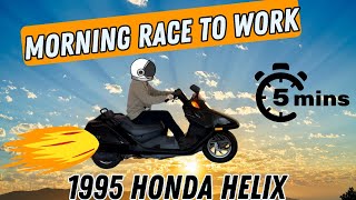 Morning Race to Work on my 1995 Honda Helix