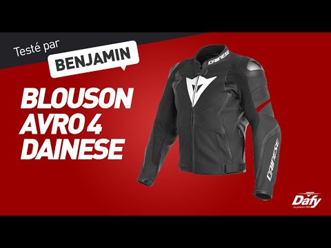 BLOUSON DAINESE AVRO 4 SMU NOIR NOIR ROSSO -31%