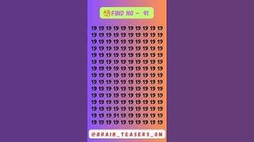 Only geniuses can spot the number 🧐 91 #shorts
