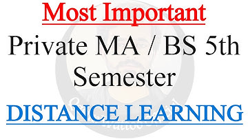 BS 5th Semester Admission 2021 - Private BS - PU, BZU, IUB, UOS, GCUF - Qasim Wattoo Official