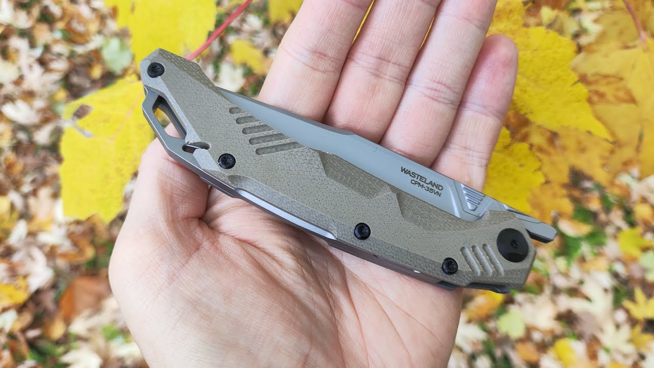 Складаний ніж Folding knife Fatdragon Wasteland Khaki S35VN