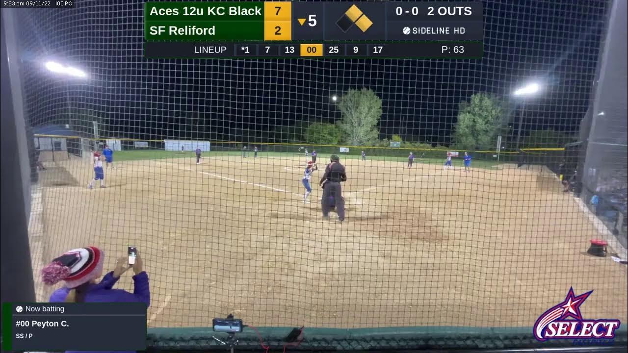 Aces 12u KC Black vs Select Fastpitch Reliford (2022.09.11) YouTube