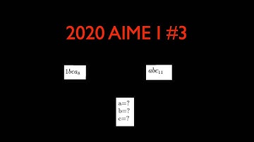 2020 AIME I #3: Clever Number Theory!