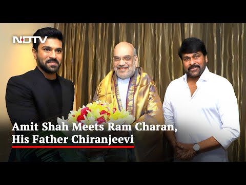 Amit Shah Meets Ram Charan, Chiranjeevi After Naatu Naatu Oscars Win