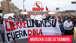 Marcha Del 13 De Setiembre En Vivo Desde El Centro De Lima
