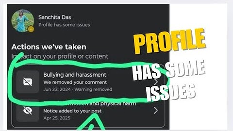 Facebook profile has some issue. ফেসবুক এ এই অপশন আসলে কি করবেন
