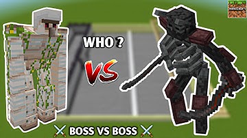 Mutant Iron Golem Vs Mutant Wither Skeleton Battle In Minecraft