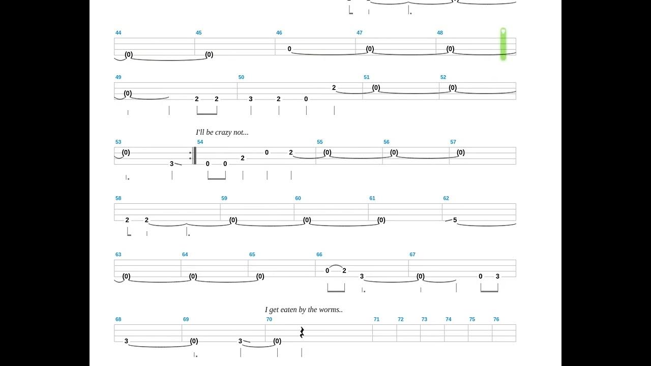 Weird Fishes Arpeggi + Radiohead + Bass only + Bass tab YouTube