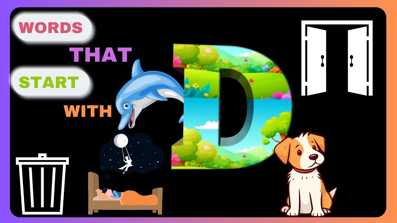Learn D Learn Letter D for kids with live examples|learn English Letter D|Learn ...