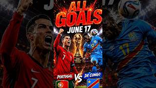 Portugal vs DR Congo 1-1 - All Goals| Ronaldo, Wissa Historic goal #Ronaldo #WorldCup2026#soccer