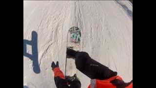 Snowboarding in Risoul / Vars - France 2012 - GoPro