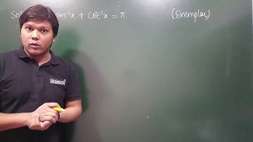 ITF  -[EXEMPLAR]  Inverse Trigonometric Equations - I - Ex#2 : Solve : 3 tan^-1 x + cot ^-1 x. = pi